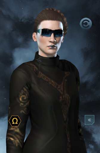 A 3D-rendered human in front of a spacey background. They have visor sunglasses on.